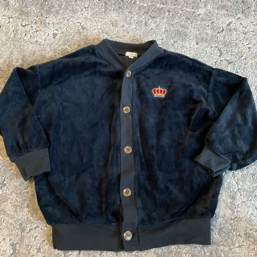 Lil legs Kids Black Button-Up Jacket